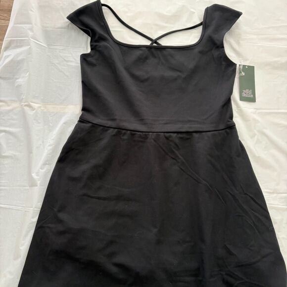 Wild Fable Skort Dress with Attached Shorts Size Medium Black NWT - Picture 6 of 10